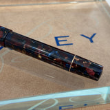 Bexley Gran Finale 1998 Tiger Eye Oversized Fountain Pen - Broad 14kt Gold Nib