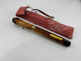 Sailor Susutake Smoked Bamboo Fountain Pen - Naginata Togi  Medium/Fine 21Kt Gold Nib - Extremely Rare!