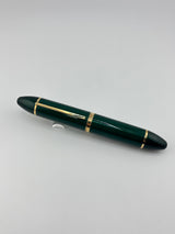 Louis Vuitton Green Striped Lacquered Cargo Fountain Pen - Medium 18kt Gold Nib - RARE!