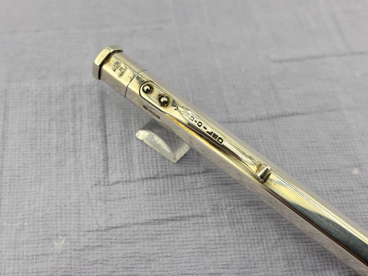Yard O Led Faceted Sterling silver 925 " the diplomat " Made in Uk - Ball Pen