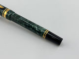 Parker International Duofold Green Marble Fountain Pen  - Fine 18kt Gold  Nib