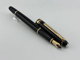 Montblanc Classique #144 Black Resin Fountain Pen  - Medium  14kt Gold Nib