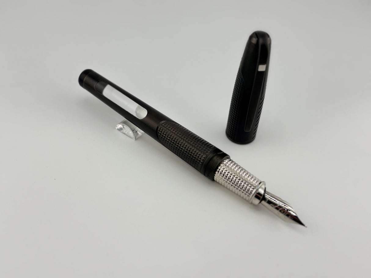 S.T. Dupont James Bond 007 PVD Gunmetal Finish  Limited Edition Fountain Pen - Fine 18kt Gold Nib