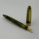 Sailor 1911 Large Kagero Green Transparent Fountain Pen  - Broad 21kt Gold Nib