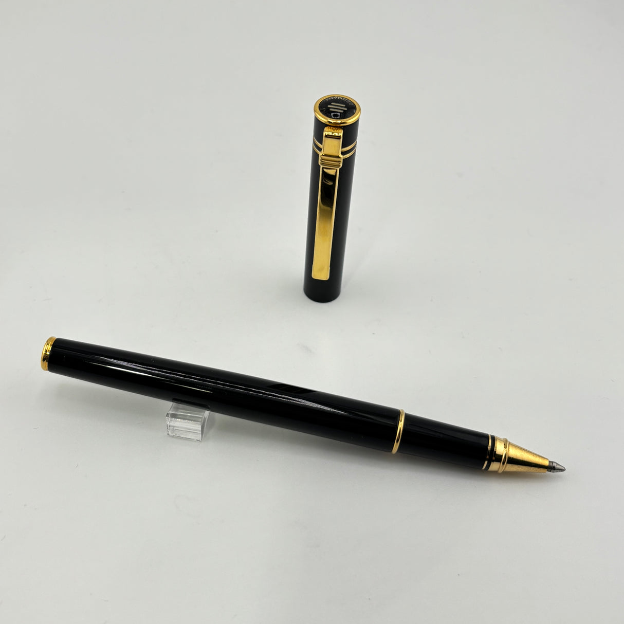 Vintage Diplomat Attache Black Gold Trim - Roller Ball