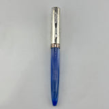 Conklin Coronet Blue Silver Cap - Fountain Pen