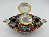 Inkwell Vintage circa 1935 excellent condition - Hand painted Limoges Made in France