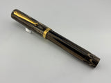 Magna Carta Mag 1000 Olive Green Ripple Ebonite Huge # 10 nib , very nice Fountain Pen !!