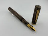 Magna Carta Mag 1000 Olive Green Ripple Ebonite Huge # 10 nib , very nice Fountain Pen !!