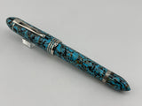 Gioia Capodimonte Beautilful Blue Piston filler Chrome trim - Fountain Pen