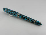 Gioia Capodimonte Beautilful Blue Piston filler Chrome trim - Fountain Pen