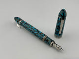 Gioia Capodimonte Beautilful Blue Piston filler Chrome trim - Fountain Pen