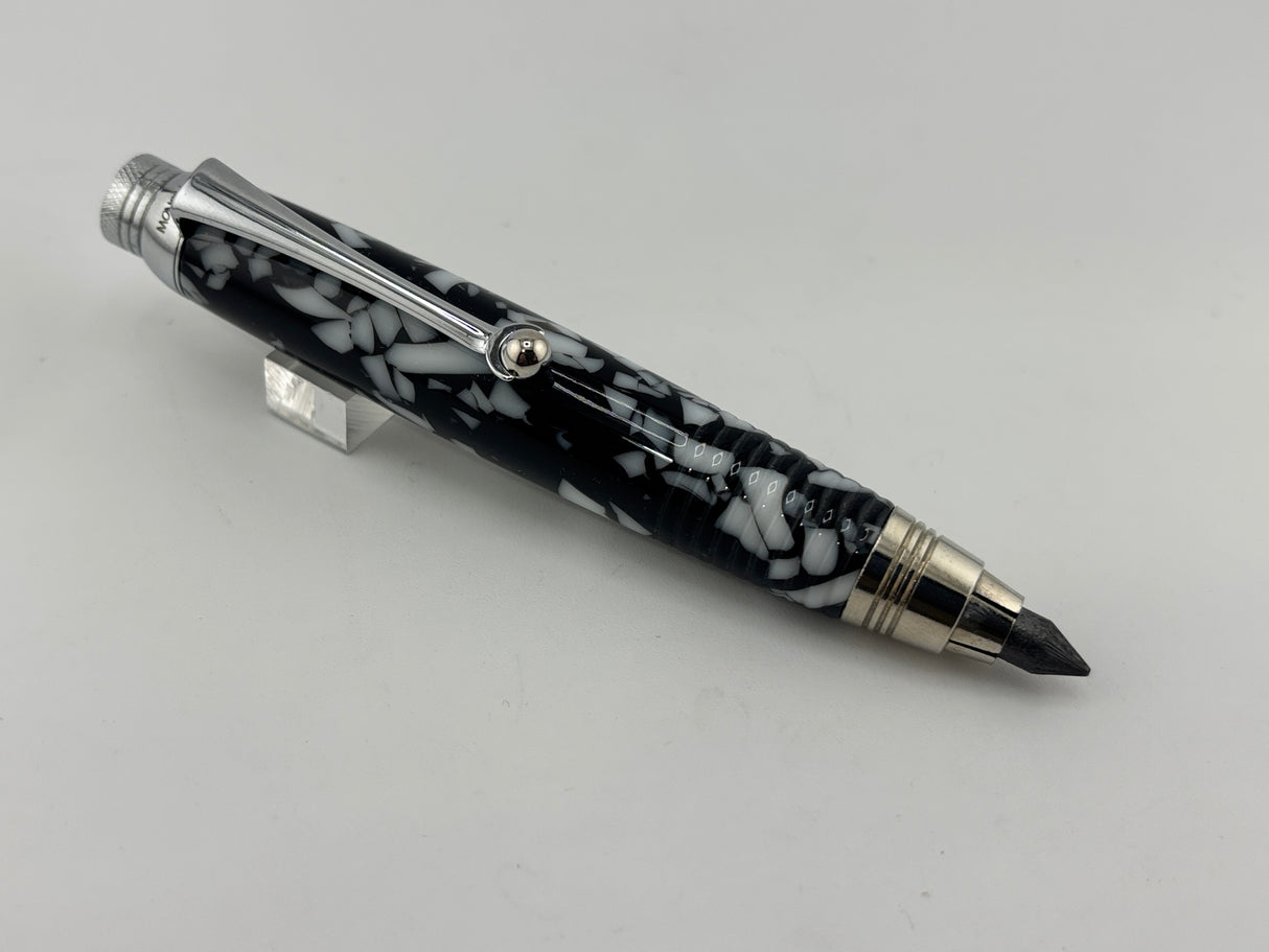 Monteverde Grafica Black and white Cracked Ice - Architect graphite lead Pencil