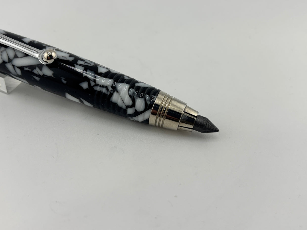 Monteverde Grafica Black and white Cracked Ice - Architect graphite lead Pencil