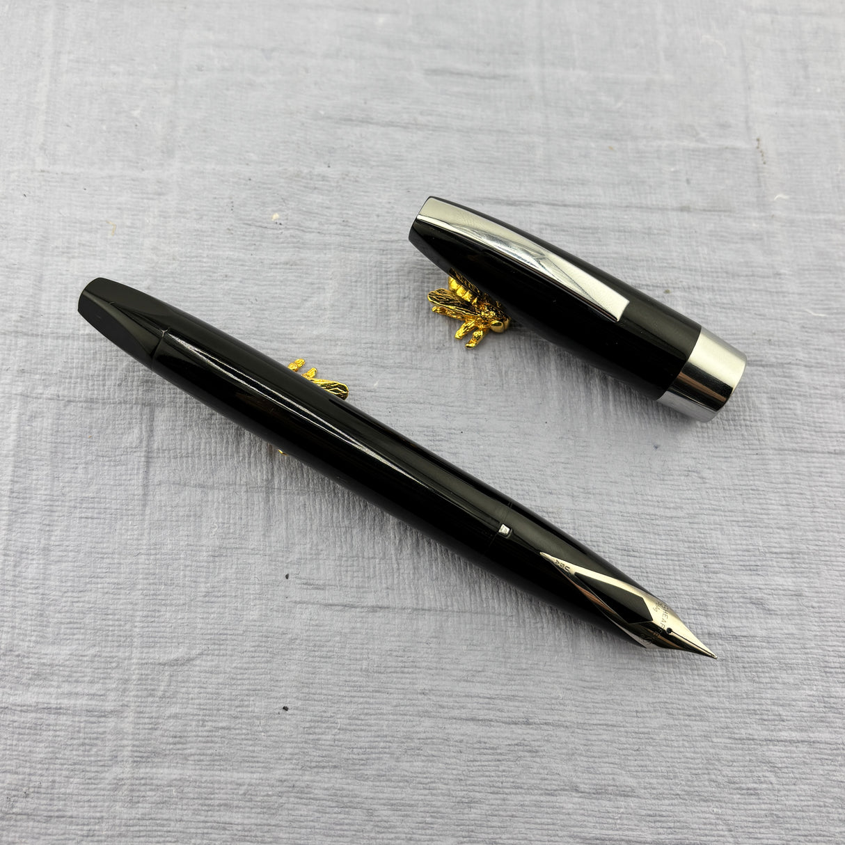 SHEAFFER Pen For Men (PFM I)  Black - Palladium Silver Nib - Snorkel Filling System Fountain Pen
