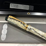 Parker Duofold Centennial Black and Pearl  Fountain Pen - Medium 18kt Gold Nib