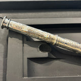 Yard-O-Led Imperial Dragon  Full sterling silver .925  Fountain Pen - Broad 18kt Gold Nib