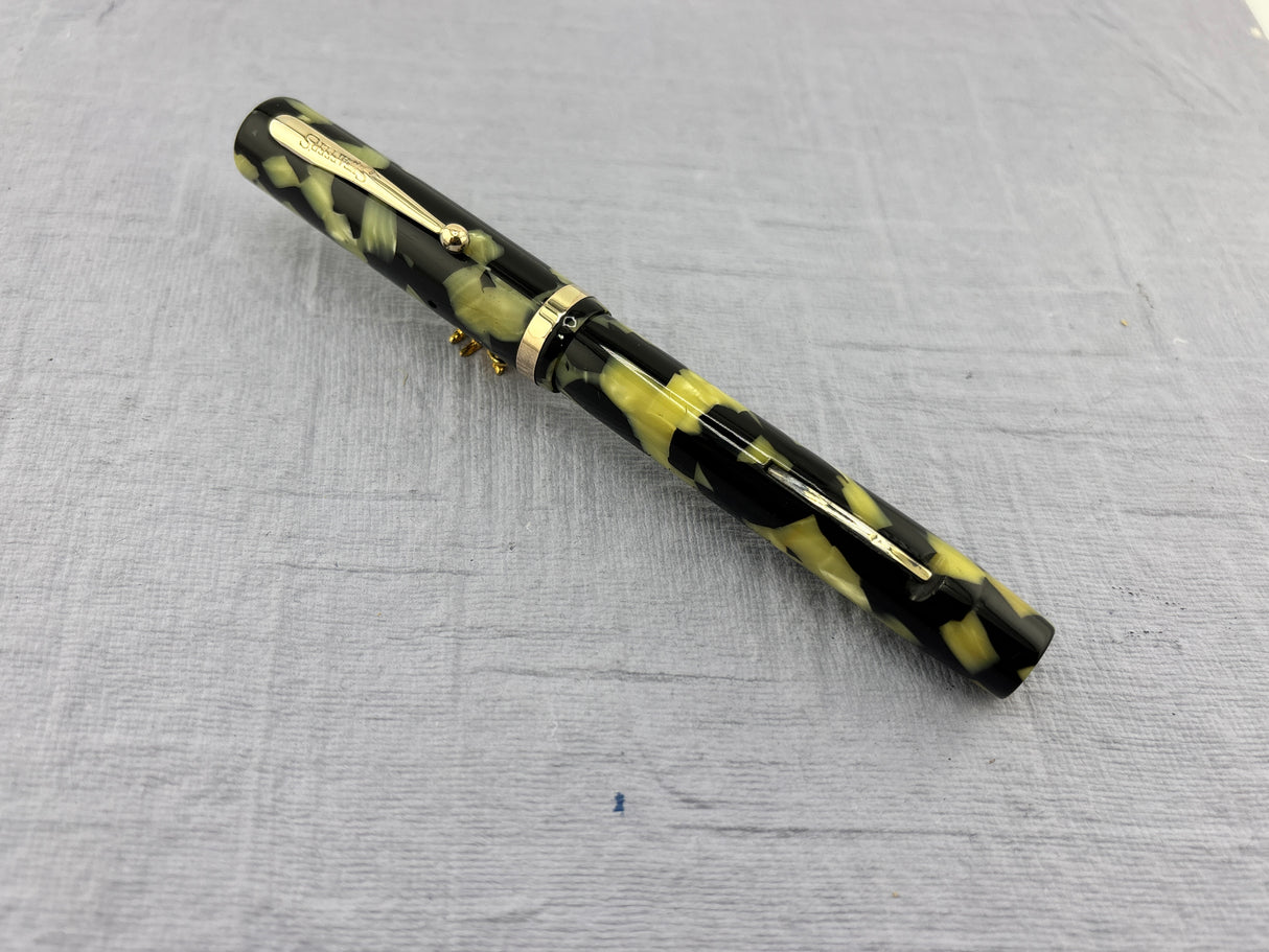 Sheaffer Flat Top Lifetime Senior Black and Pearl  - Fountain Pen