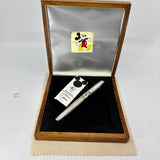 Colibri Mickey Mouse full sterling silver .925 Limited Edition Fountain Pen - Fine 18kt Gold Nib