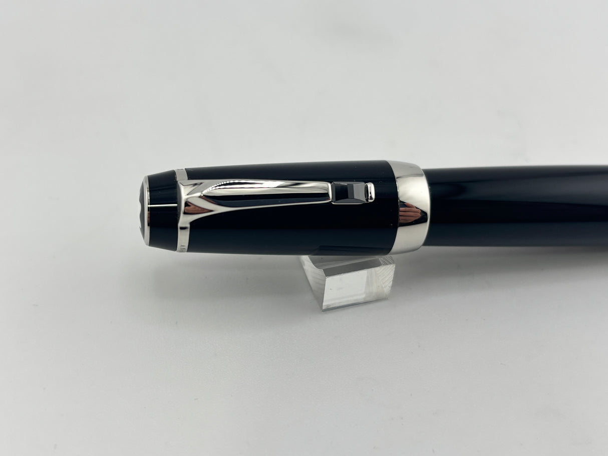Montblanc Boheme  Black Resin Retractable Nib Fountain Pen -  Medium 18kt Gold Nib