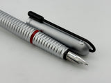 Rotring 900 Fountain Pen Matte Silver Steel nib M 1990's - Fountain Pen