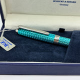 Bossert & Erhard Basketweave  Arctic Ice  Fountain Pen - Medium 18kt Gold Nib