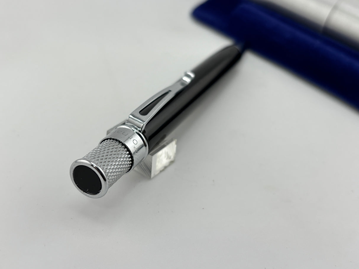 Retro 51 Tornado Black chrome trim Elite - Ball Pen
