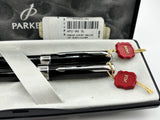 Parker Sonnet Black lacquer chrome trims 18K750 gold nib  - Fountain Pen and Ball Pen