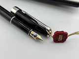 Parker Sonnet Black lacquer chrome trims 18K750 gold nib  - Fountain Pen and Ball Pen