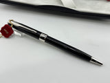 Parker Sonnet Black lacquer chrome trims 18K750 gold nib  - Fountain Pen and Ball Pen