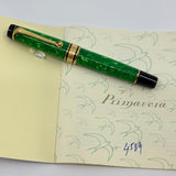 Aurora Verde e Oro Primavera  Fountain Pen Limited Edition -  Broad 18kt Gold Nib
