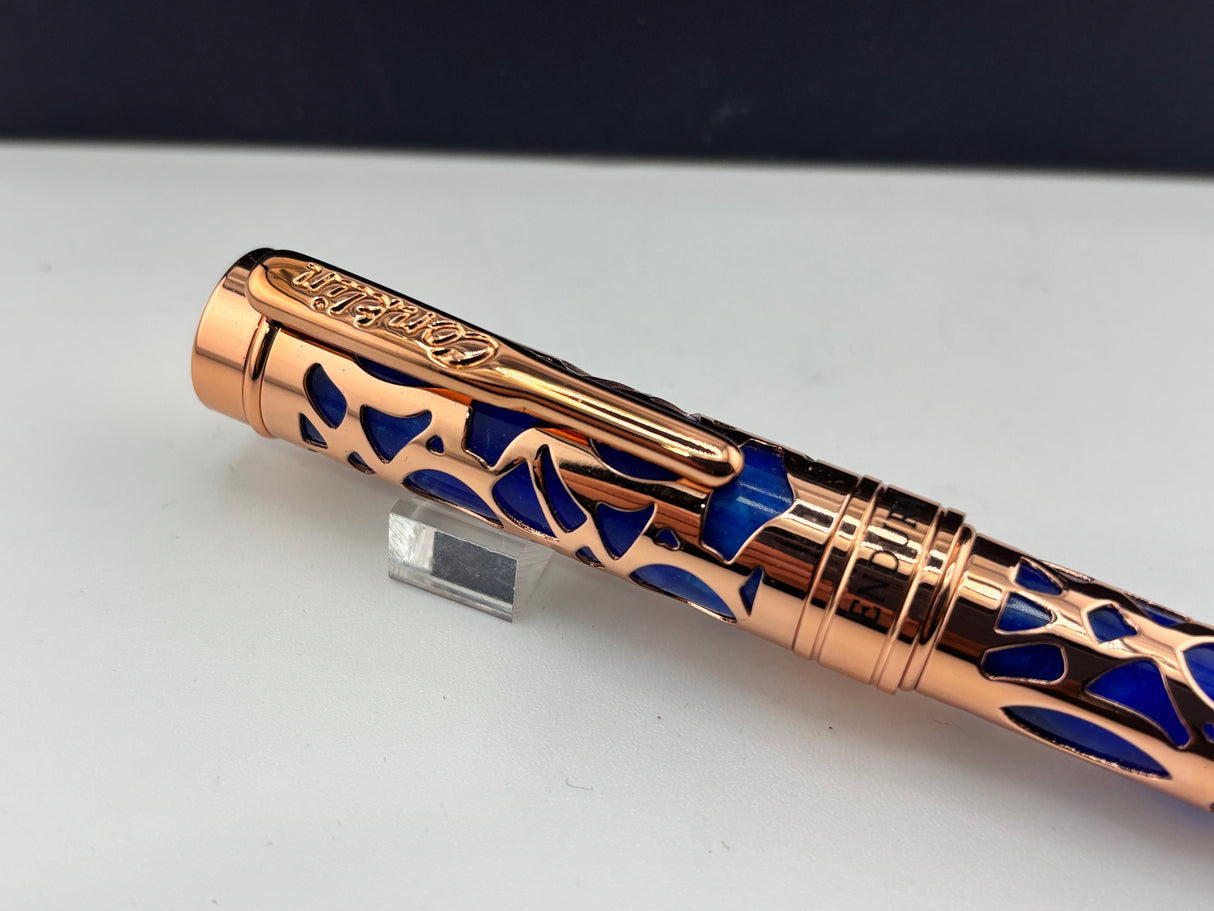 Conklin Endura Deco Crest Blue rose gold - Fountain Pen