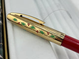 Sheaffer Holiday Original red " The Holly Pen " circa 1996 - Fountain Pen