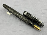 Parker Vacumatic Standard Grey Silver trim Blue Arrow Diamond clip   - Fountain Pen