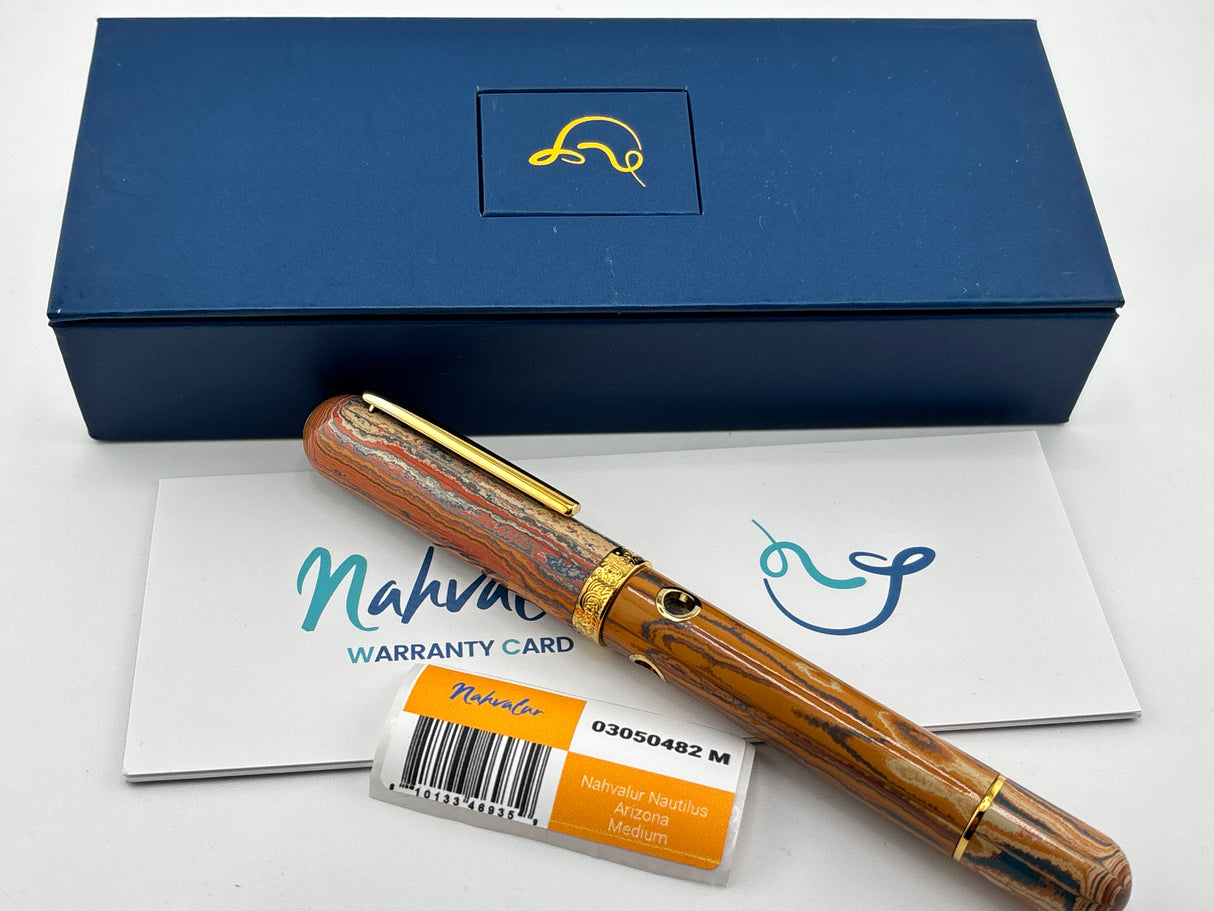 Nahvalur Arizona Nautilus beautiful Ebonite  - Fountain Pen
