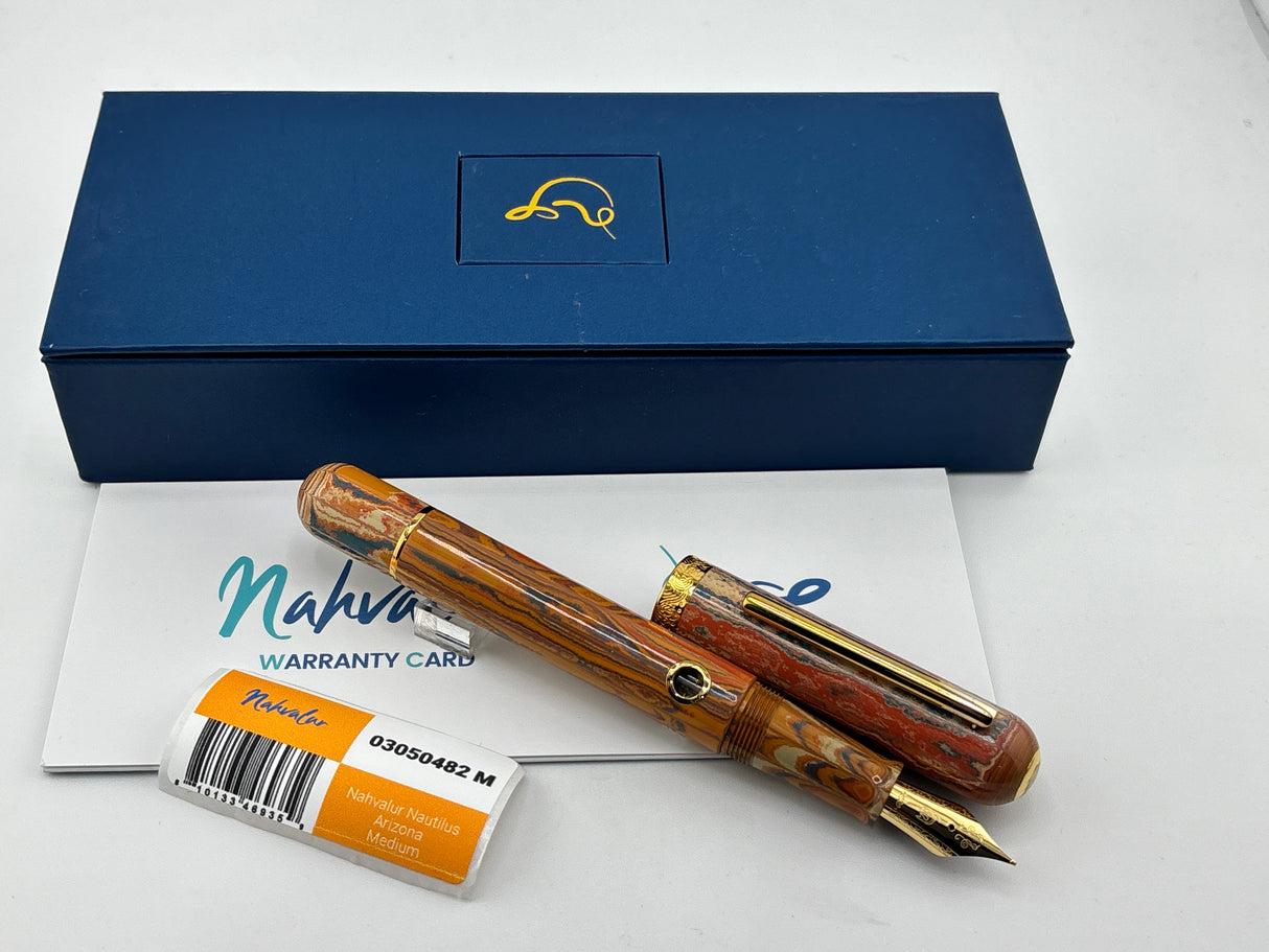 Nahvalur Arizona Nautilus beautiful Ebonite  - Fountain Pen