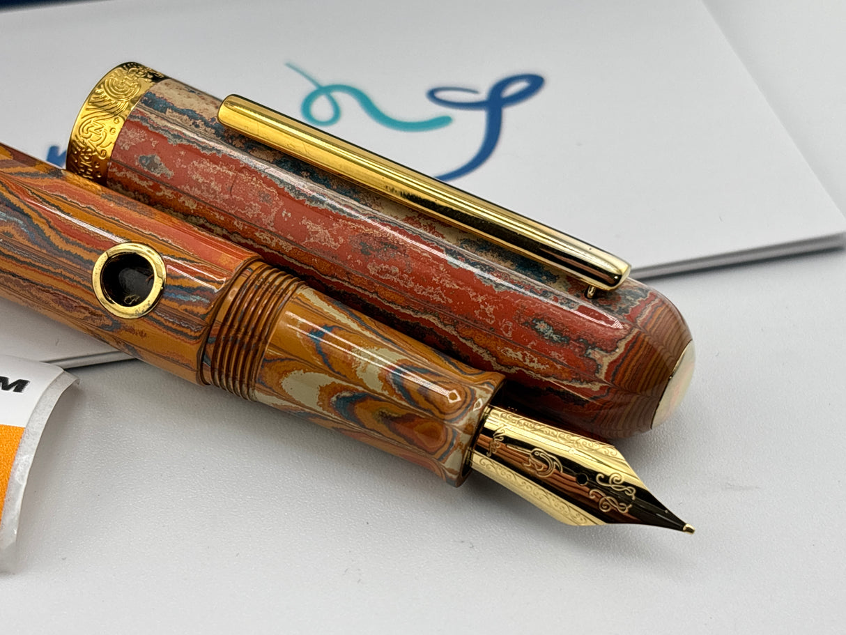 Nahvalur Arizona Nautilus beautiful Ebonite  - Fountain Pen