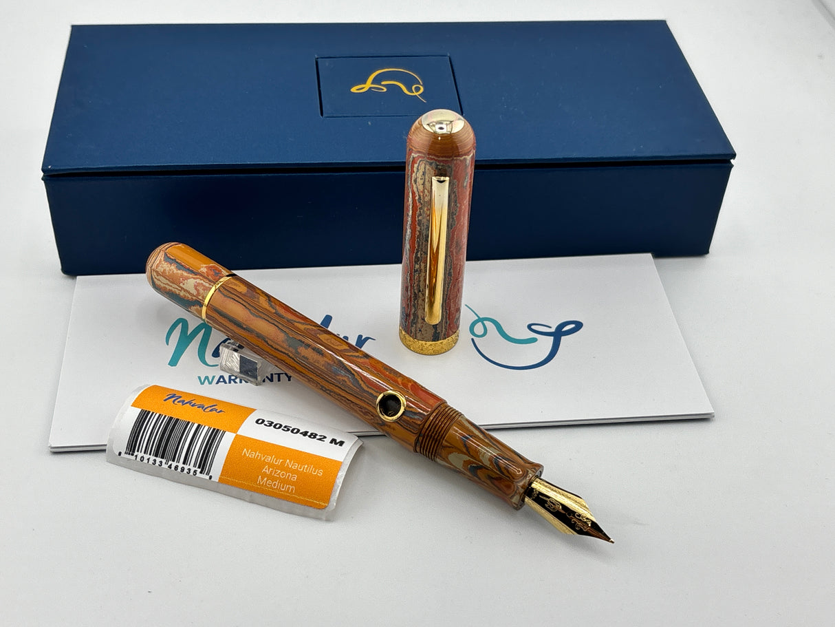 Nahvalur Arizona Nautilus beautiful Ebonite  - Fountain Pen