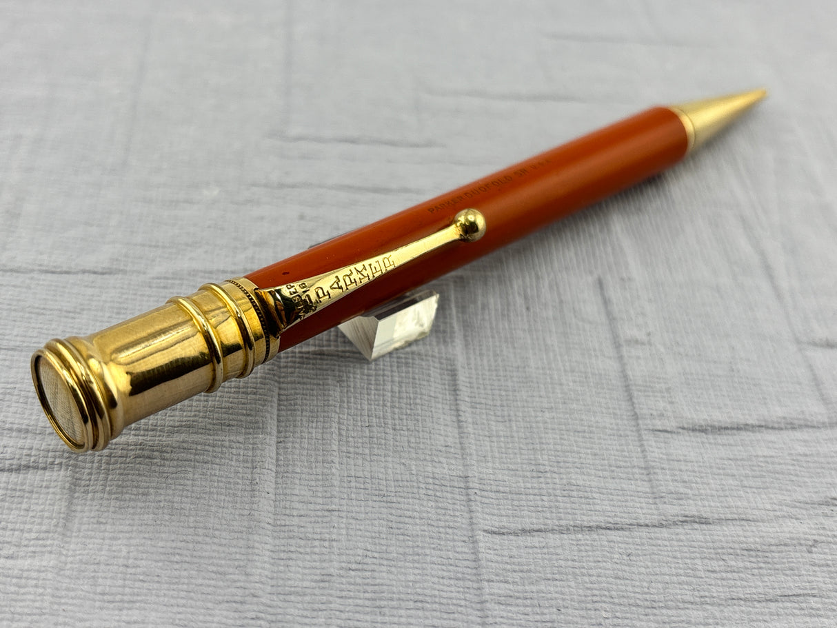 Parker Duofold Senior Orange Pencil   - Mechanical Pencil