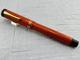 Parker Duofold Senior Orange " big brother " Good flexible nib !  - Fountain Pen
