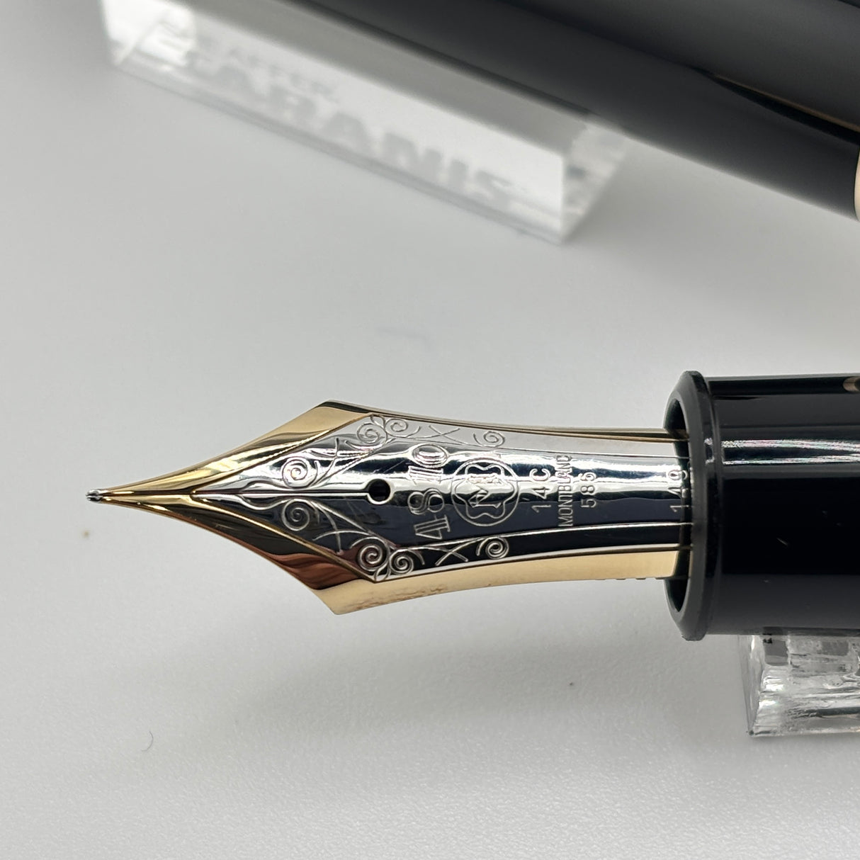 Montblanc 149 Fountain Pen Black - Flexy Extra Fine 14C Gold Nib - Circa 1980s