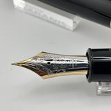 Montblanc 149 Fountain Pen Black - Flexy Extra Fine 14C Gold Nib - Circa 1980s