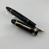 Montblanc 149 Fountain Pen Black - Flexy Extra Fine 14C Gold Nib - Circa 1980s