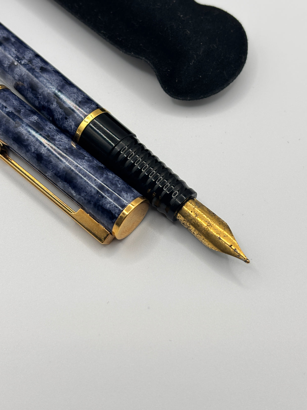 Waterman Laureat Blue Marble Lacquer  - Fountain Pen