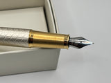 Parker IM Premium Warm Silver Champagne  Gold trim - Fountain Pen