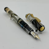 Visconti Voyager 18KT Demonstrator Limited Edition Fountain Pen - Clip & Cap Band are 18kt Gold + Fine 18kt Gold  Nib!!!