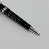 Visconti Glossy Black Resin Midnight Voyager Ballpoint  Pen - Sterling Silver Trim - Circa 2004