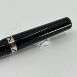 Visconti Glossy Black Resin Midnight Voyager Ballpoint  Pen - Sterling Silver Trim - Circa 2004