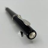Visconti Glossy Black Resin Midnight Voyager Ballpoint  Pen - Sterling Silver Trim - Circa 2004