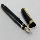 The ORIGINAL-LARGEST SIZE!!  OMAS Dark Blue/Black #360 Oversized Triangulated Fountain Pen - Medium 18kt Gold  Nib